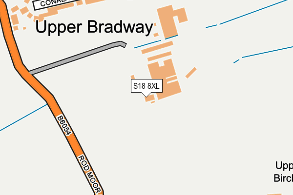 S18 8XL map - OS OpenMap – Local (Ordnance Survey)