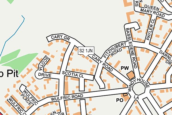 S2 1JN map - OS OpenMap – Local (Ordnance Survey)