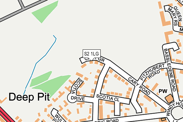 S2 1LG map - OS OpenMap – Local (Ordnance Survey)