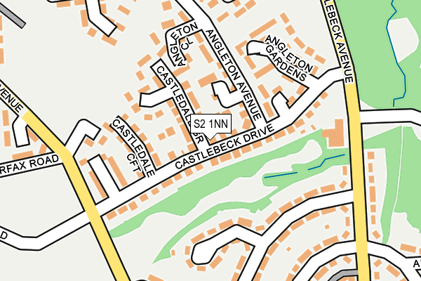 S2 1NN map - OS OpenMap – Local (Ordnance Survey)