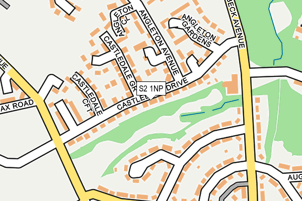 S2 1NP map - OS OpenMap – Local (Ordnance Survey)
