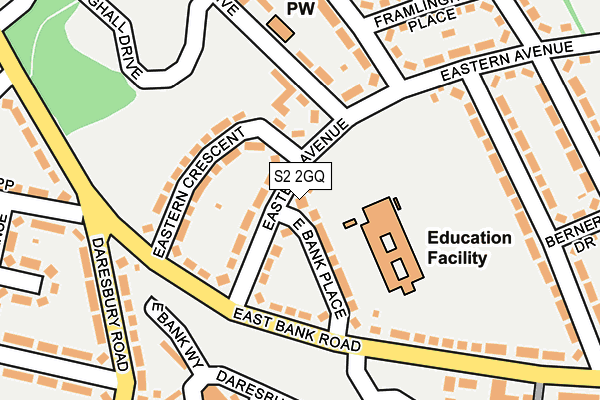 S2 2GQ map - OS OpenMap – Local (Ordnance Survey)