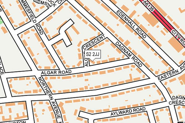 S2 2JJ map - OS OpenMap – Local (Ordnance Survey)