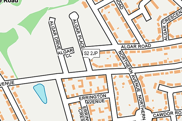 S2 2JP map - OS OpenMap – Local (Ordnance Survey)