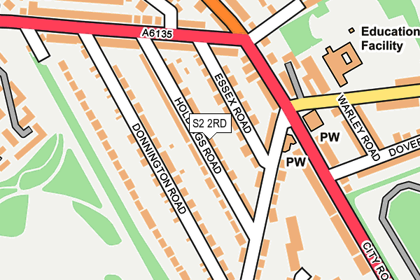 S2 2RD map - OS OpenMap – Local (Ordnance Survey)