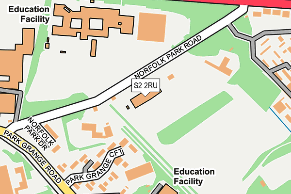 S2 2RU map - OS OpenMap – Local (Ordnance Survey)