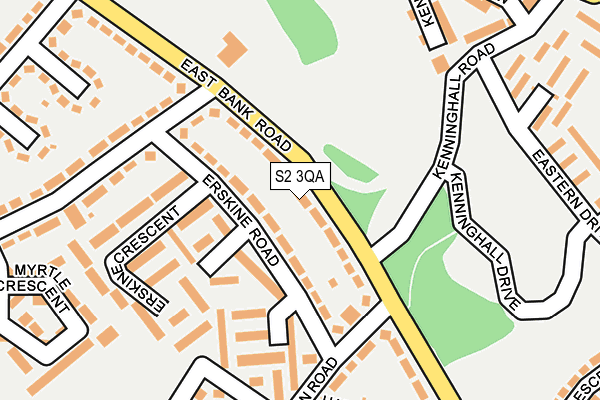 S2 3QA map - OS OpenMap – Local (Ordnance Survey)