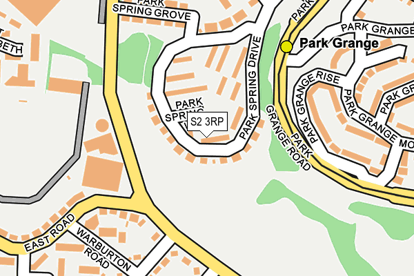 S2 3RP map - OS OpenMap – Local (Ordnance Survey)