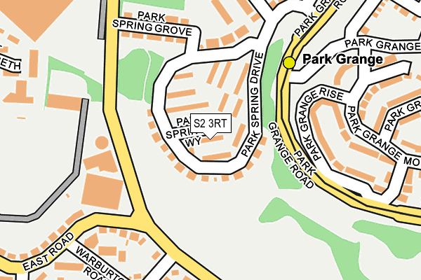 S2 3RT map - OS OpenMap – Local (Ordnance Survey)
