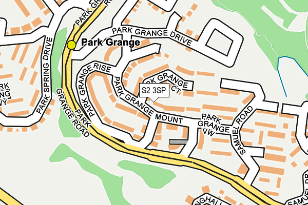 S2 3SP map - OS OpenMap – Local (Ordnance Survey)