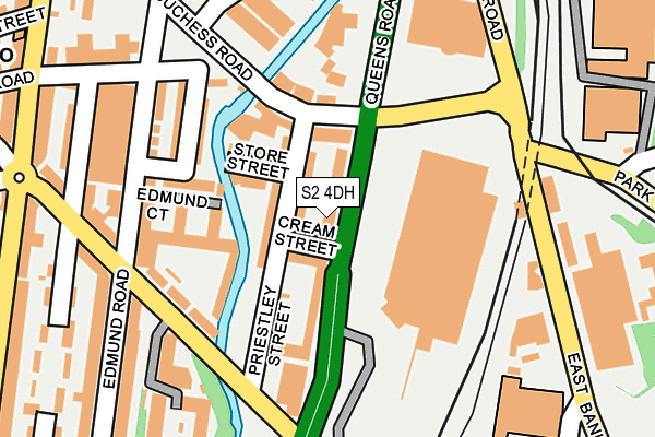 S2 4DH map - OS OpenMap – Local (Ordnance Survey)