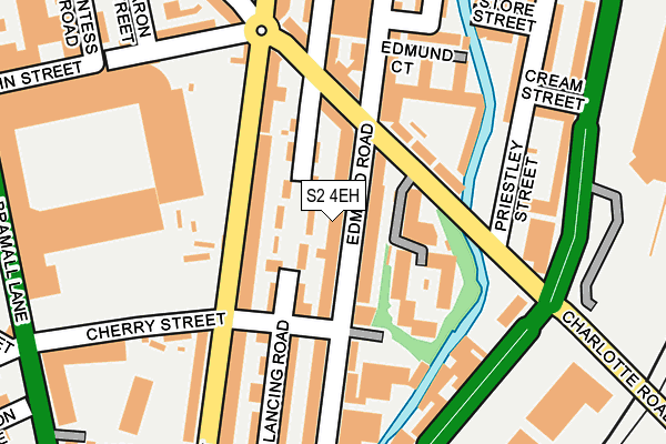 S2 4EH map - OS OpenMap – Local (Ordnance Survey)