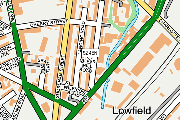 S2 4EN map - OS OpenMap – Local (Ordnance Survey)