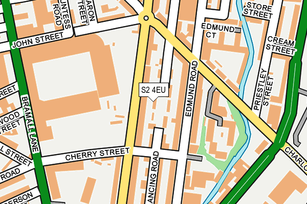 S2 4EU map - OS OpenMap – Local (Ordnance Survey)