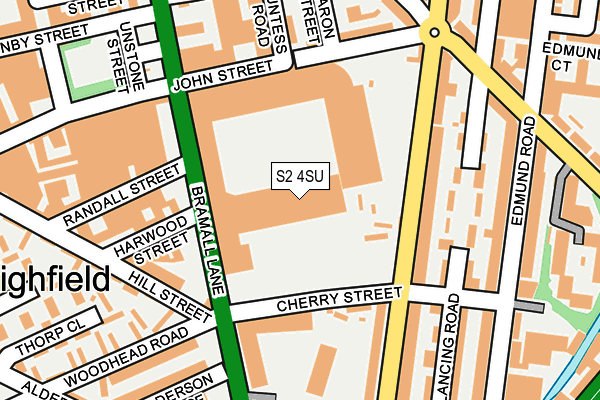 S2 4SU map - OS OpenMap – Local (Ordnance Survey)