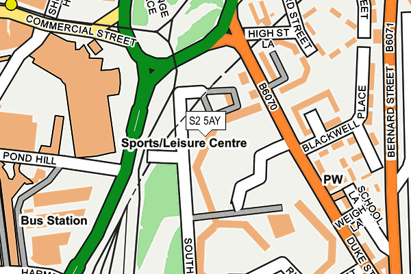 S2 5AY map - OS OpenMap – Local (Ordnance Survey)