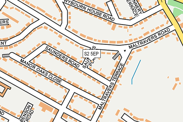 S2 5EP map - OS OpenMap – Local (Ordnance Survey)