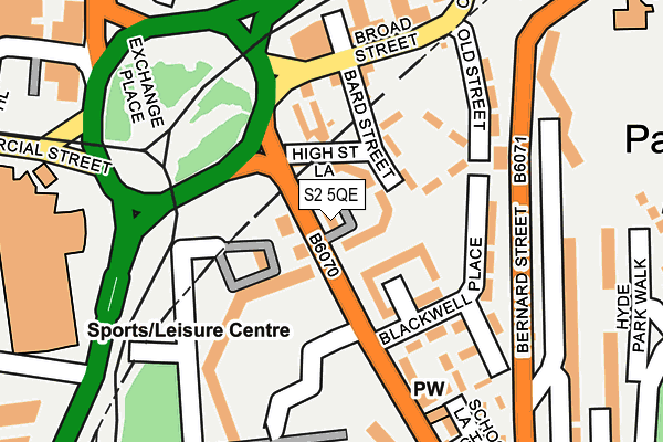 S2 5QE map - OS OpenMap – Local (Ordnance Survey)