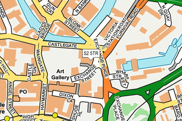 S2 5TR map - OS OpenMap – Local (Ordnance Survey)