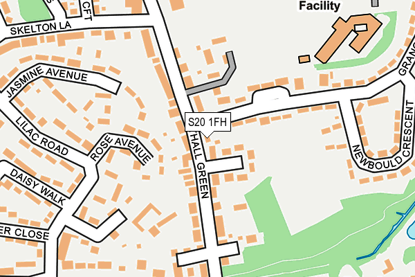 S20 1FH map - OS OpenMap – Local (Ordnance Survey)