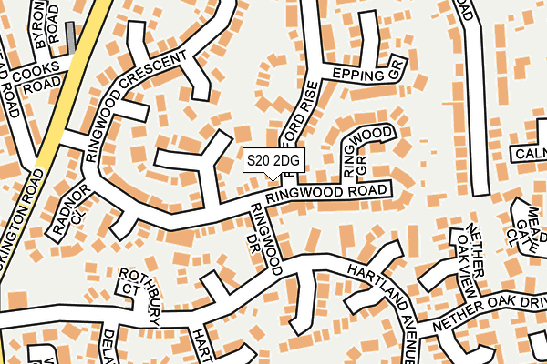 S20 2DG map - OS OpenMap – Local (Ordnance Survey)