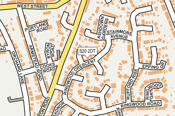 S20 2DT map - OS OpenMap – Local (Ordnance Survey)