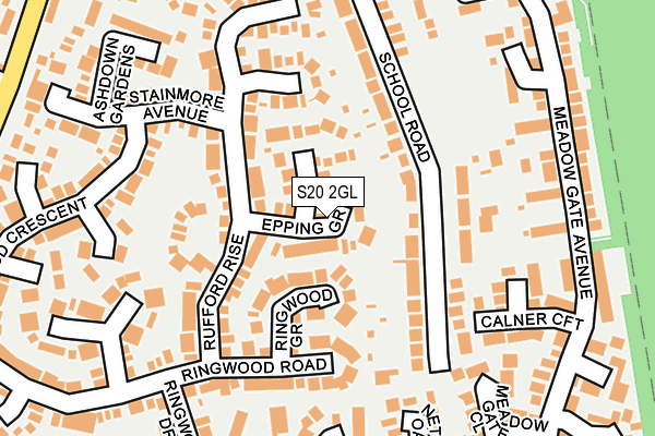 S20 2GL map - OS OpenMap – Local (Ordnance Survey)