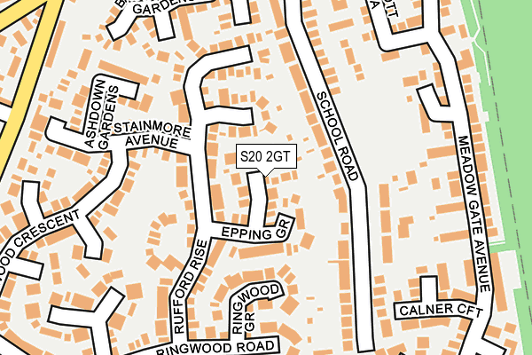 S20 2GT map - OS OpenMap – Local (Ordnance Survey)