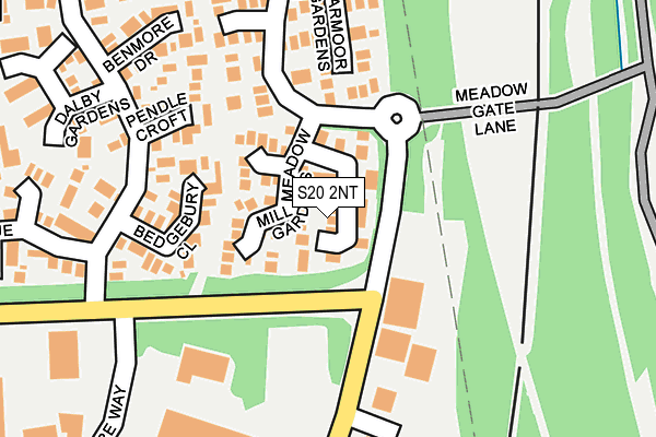 S20 2NT map - OS OpenMap – Local (Ordnance Survey)