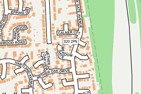 S20 2PN map - OS OpenMap – Local (Ordnance Survey)