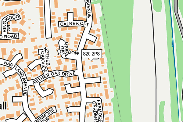 S20 2PS map - OS OpenMap – Local (Ordnance Survey)