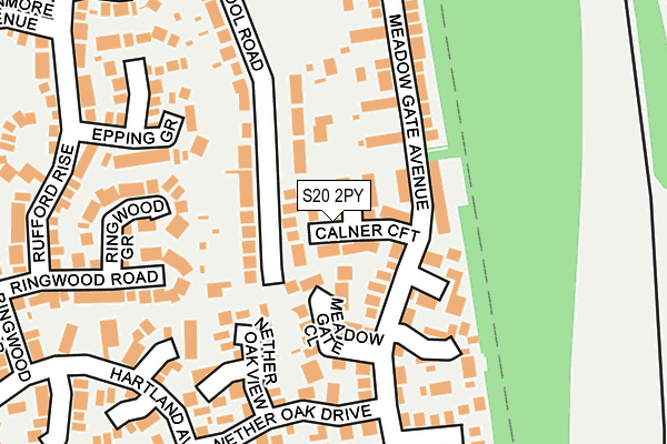 S20 2PY map - OS OpenMap – Local (Ordnance Survey)