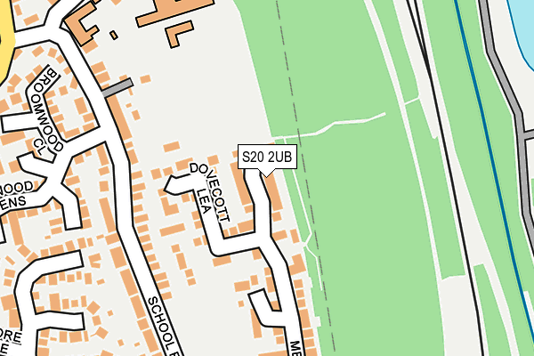 S20 2UB map - OS OpenMap – Local (Ordnance Survey)