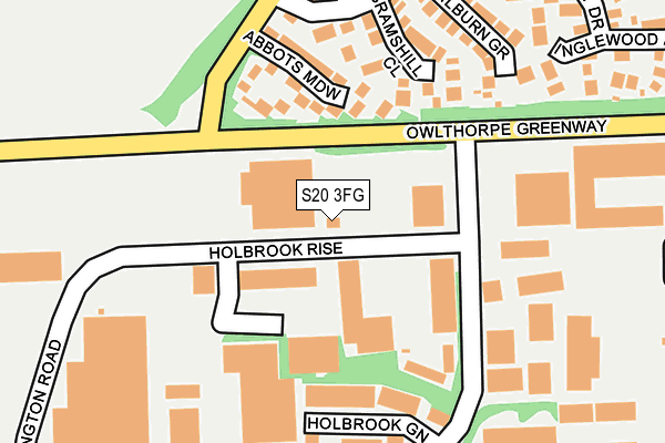 S20 3FG map - OS OpenMap – Local (Ordnance Survey)