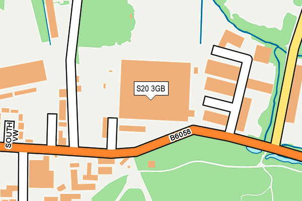 S20 3GB map - OS OpenMap – Local (Ordnance Survey)