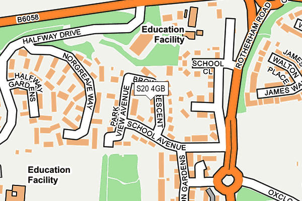 S20 4GB map - OS OpenMap – Local (Ordnance Survey)