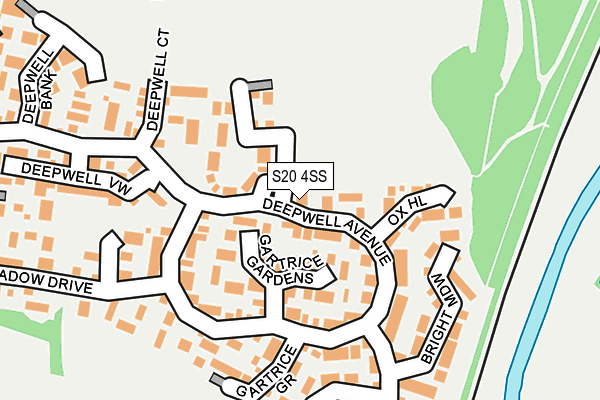 S20 4SS map - OS OpenMap – Local (Ordnance Survey)