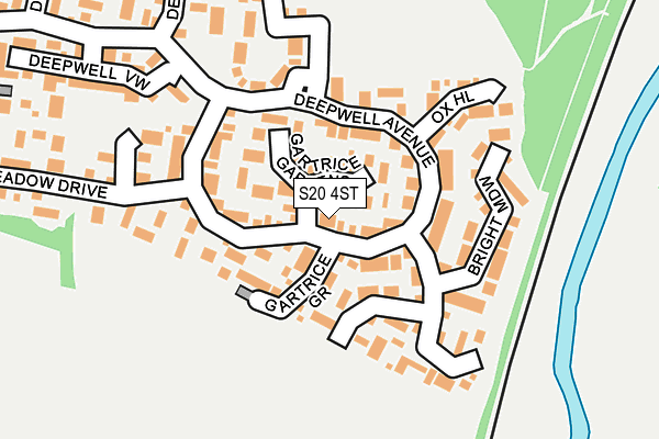 S20 4ST map - OS OpenMap – Local (Ordnance Survey)