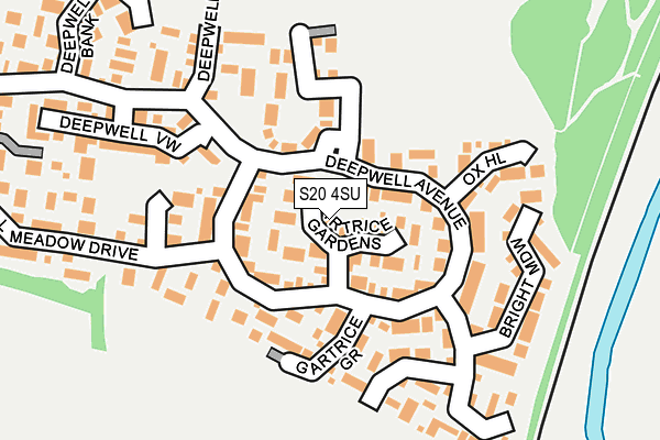 S20 4SU map - OS OpenMap – Local (Ordnance Survey)