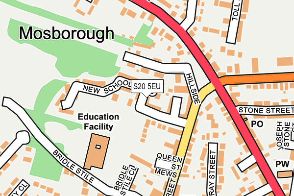 S20 5EU map - OS OpenMap – Local (Ordnance Survey)