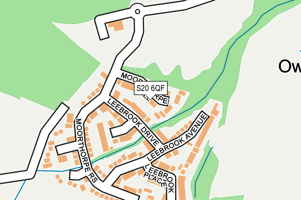 S20 6QF map - OS OpenMap – Local (Ordnance Survey)