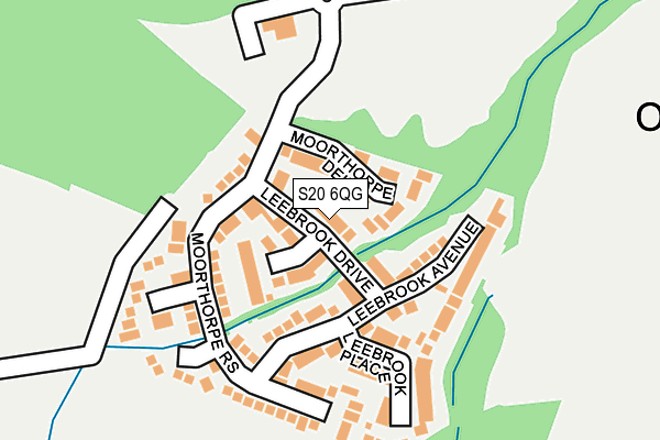 S20 6QG map - OS OpenMap – Local (Ordnance Survey)