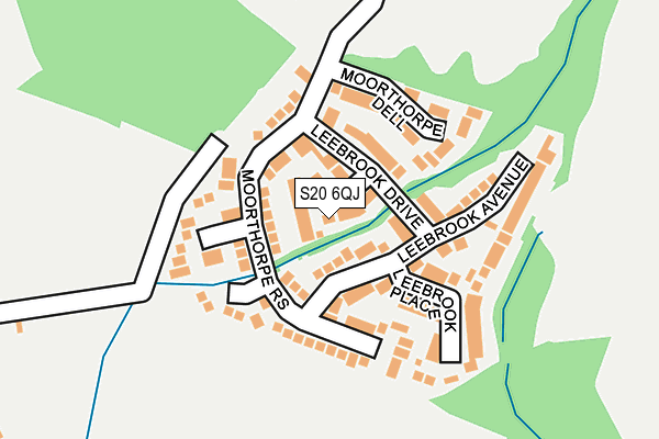 S20 6QJ map - OS OpenMap – Local (Ordnance Survey)