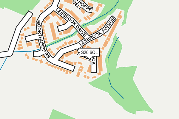 S20 6QL map - OS OpenMap – Local (Ordnance Survey)