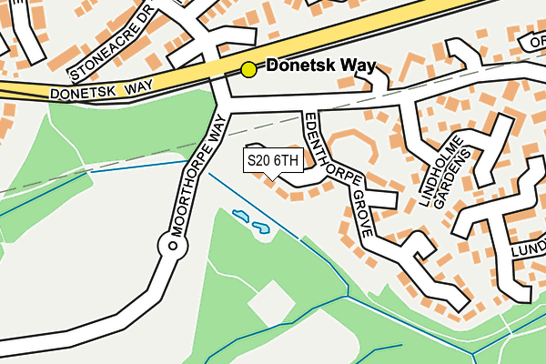 S20 6TH map - OS OpenMap – Local (Ordnance Survey)