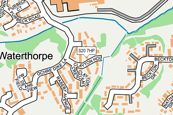 S20 7HP map - OS OpenMap – Local (Ordnance Survey)