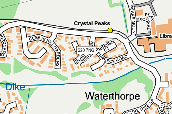 S20 7NG map - OS OpenMap – Local (Ordnance Survey)