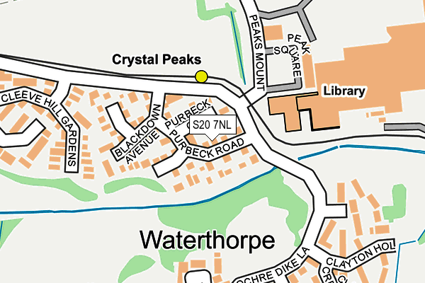 S20 7NL map - OS OpenMap – Local (Ordnance Survey)