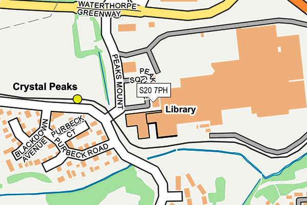 S20 7PH map - OS OpenMap – Local (Ordnance Survey)