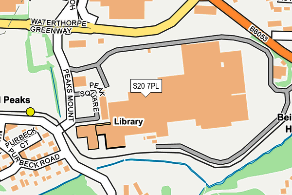 S20 7PL map - OS OpenMap – Local (Ordnance Survey)